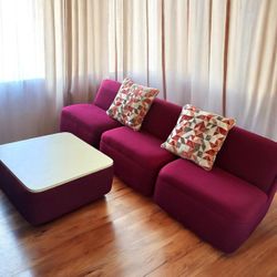 Rare Vintage Post-Modern 4pc Modular Lounge Sofa Set from Thonet