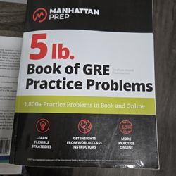 GRE Book practice Problem Like New $20