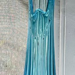 Rare 1960's 26" L E Smith Peacock Stretch Vase...Pick Up Only 