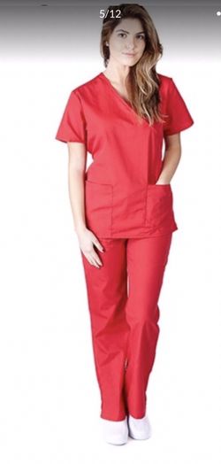 Natural Uniform 2 pc Scrub Set