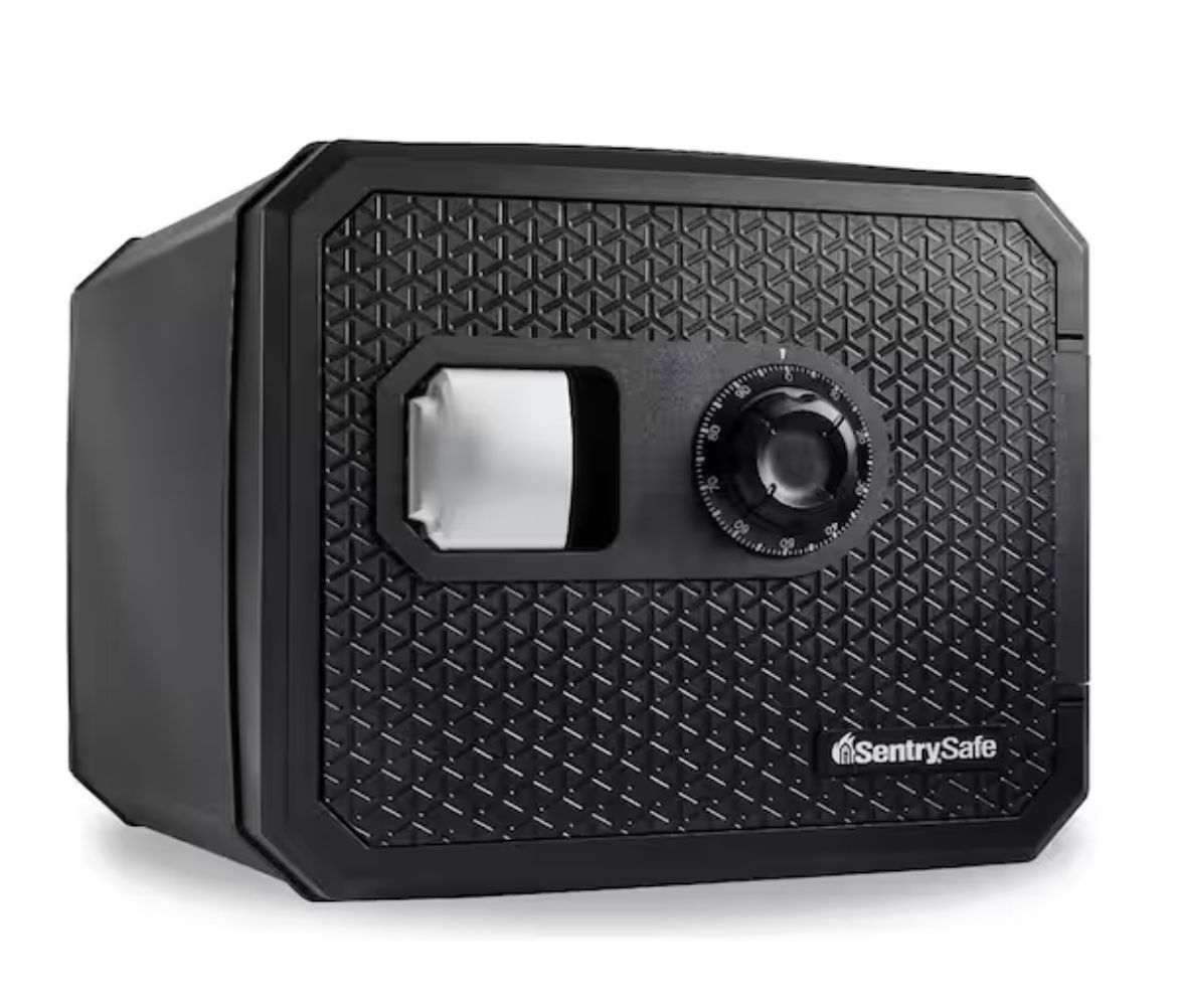 SentrySafe 0.81 cu. ft. Waterproof and Fireproof Safe for Home with Key Hooks and Door Pockets