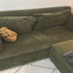 West Elm Couch and Ottoman
