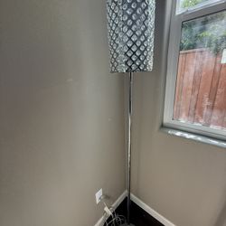 Beautiful Floor Lamp In Chrome Color