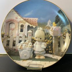 Enesco Precious Moments Classic Plates- #0388V “God Loveth A Cheerful Giver”
