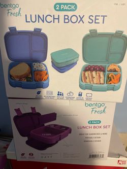 Bentgo lunch box set pack of 2 in each box - 3 available NEW