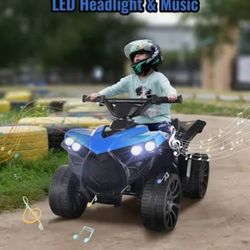 Vehicle for Boys and Girls, Blue Toy for Ages 2+, Maximum Load 25kg 6V Off-Road