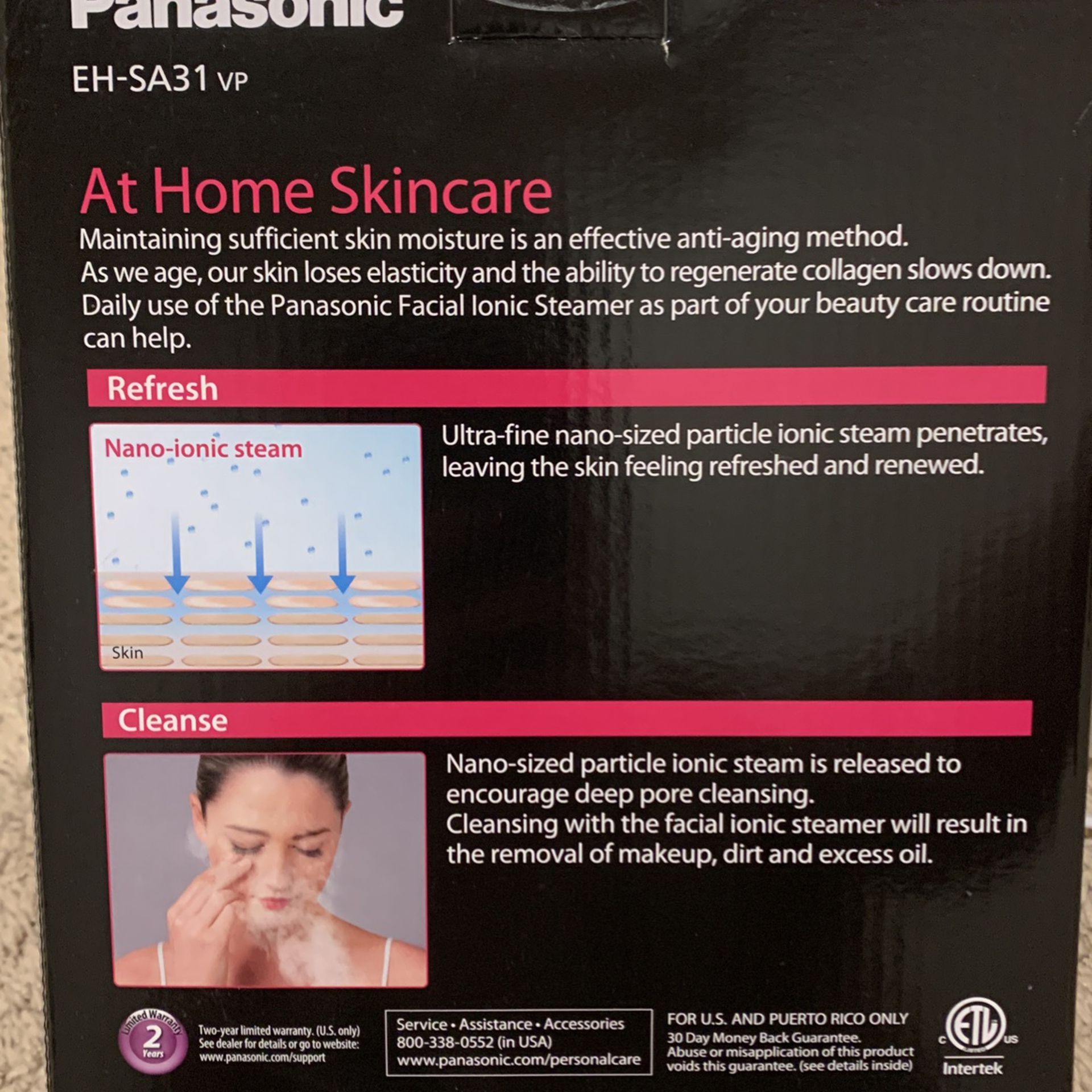 Panasonic Facial Ionic Stemer. Amazon price $180