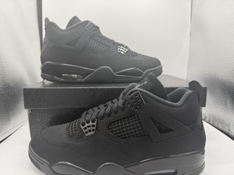 Air Jordan 4 Retro Black Cat 2025 FV5029-010 Black/Graphite Sz 10.5