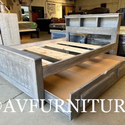 Queen Frame W Twin Trundle 