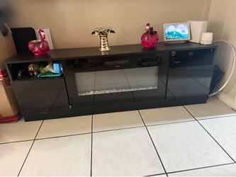 Fire place tv stand