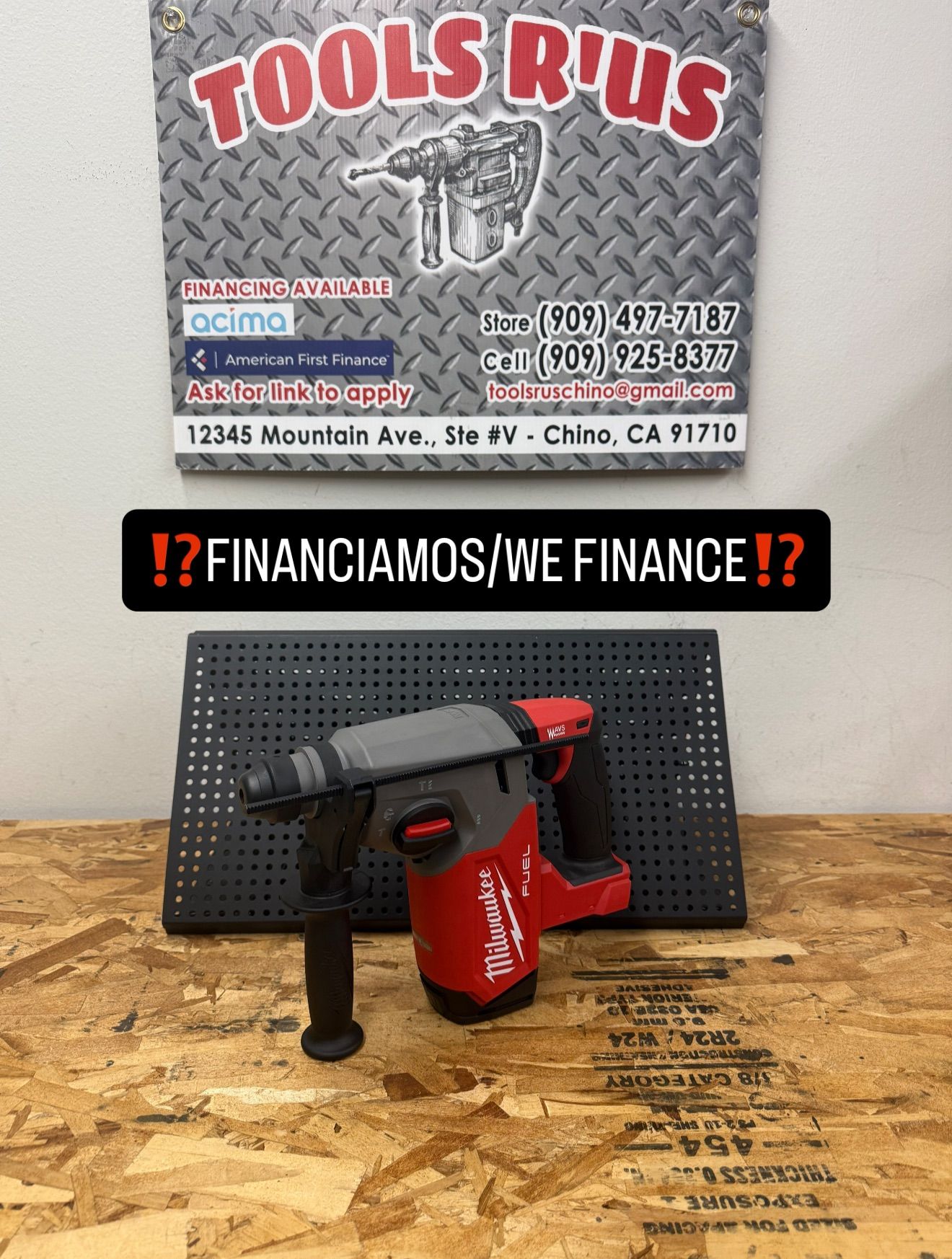 MILWAUKEE M18 FUEL 18V Lithium-Ion Brushless Cordless 1 in. SDS-Plus Rotary Hammer (Tool-Only)**(FINANCIAMOS/WE FINANCE)**