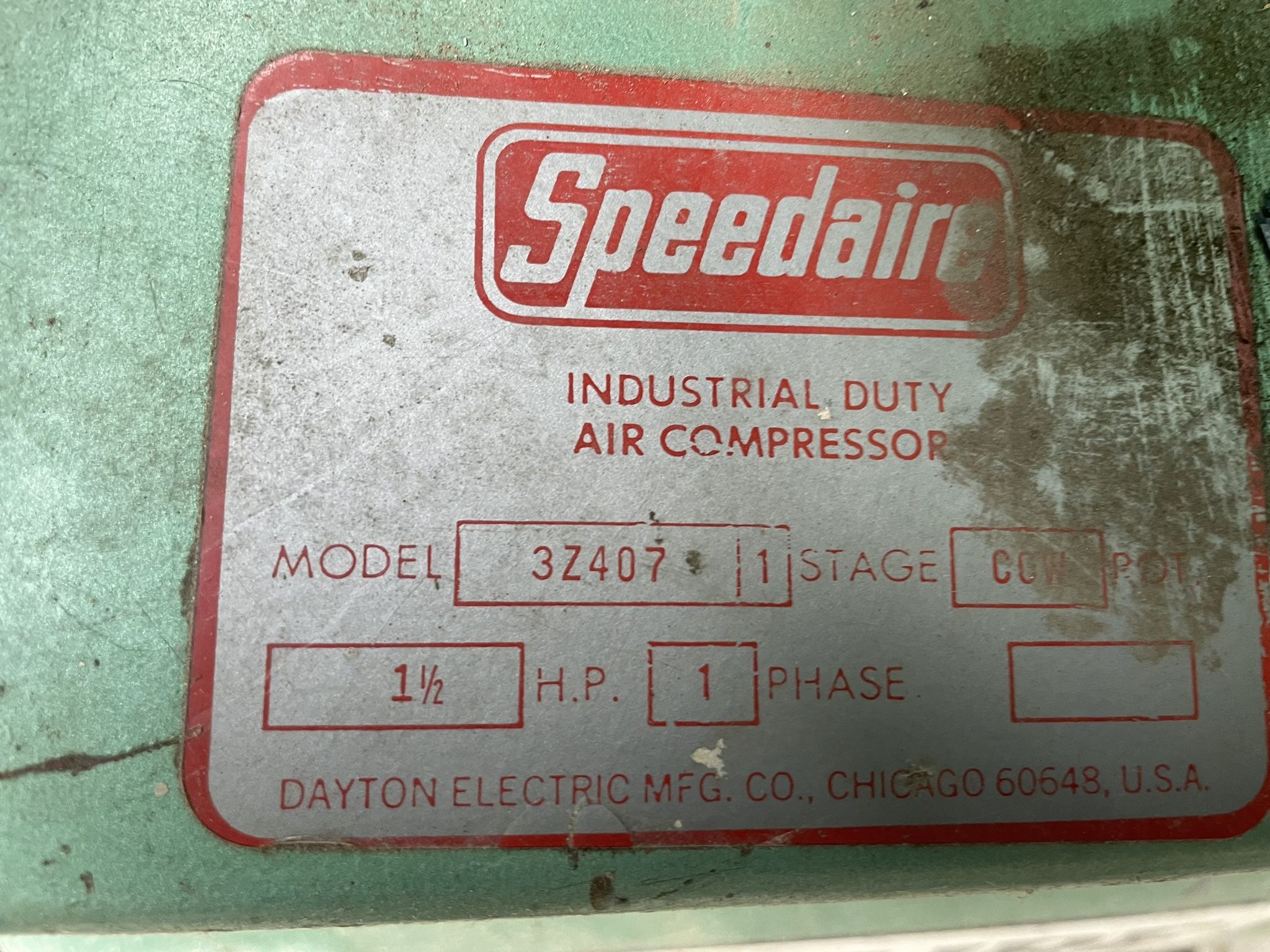 Speedair Air Electric Compressor 5.5 HP 20 Gal