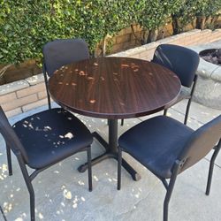 Uline Round Table With Chairs 