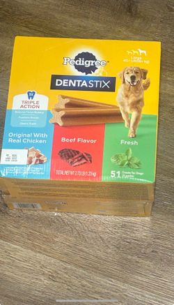 🐾 Pedigree Dentastix Large Breed Variety Pack – 51 Treats – NEW & SEALED! 🐾