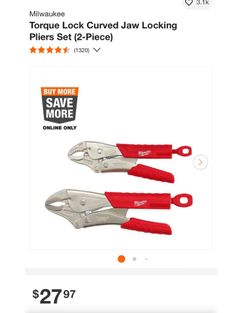 Milwaukee Locking Pliers
