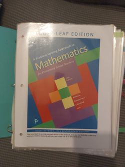 A Problem Solving Approach To Mathematics For Elementary Teachers 13th Edition