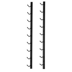 VintageView W Series 3 Single Depth Metal Wall Mounted 9 Bottle Wine Rack