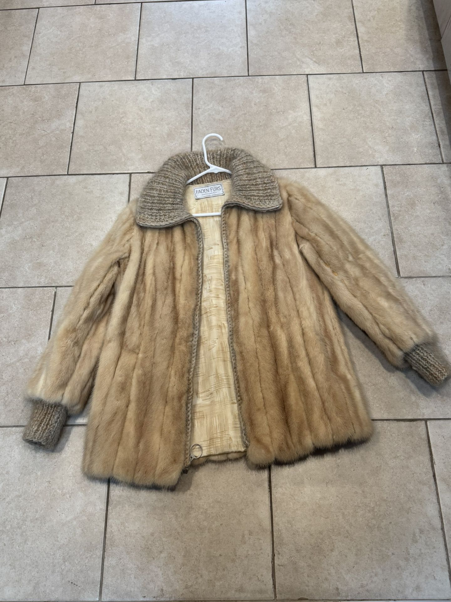 Vintage Faden Furs Mink Jacket size M to L