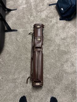 Instroke leather pool cue bag!