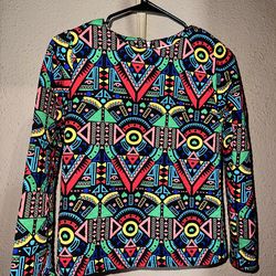 gorgeous multi color long sleeve shirt