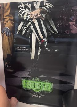Beetlejuice Beetlejuice Warner bro movie poster