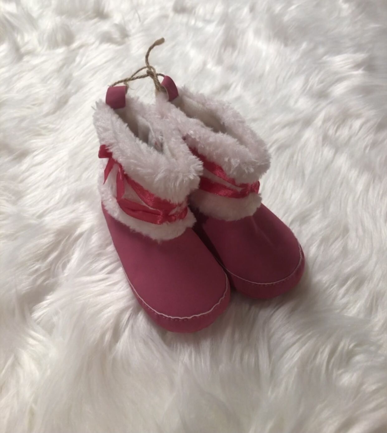 New! Baby Girl Pink Boots 