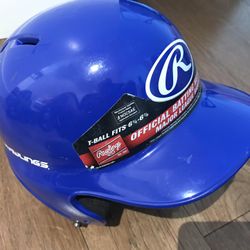 Rawlings Blue Batting Baseball Helmet Head Protection Size 6-1/4 
