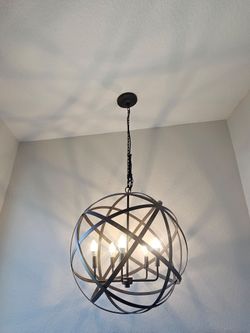 World Market Orb Chandlier