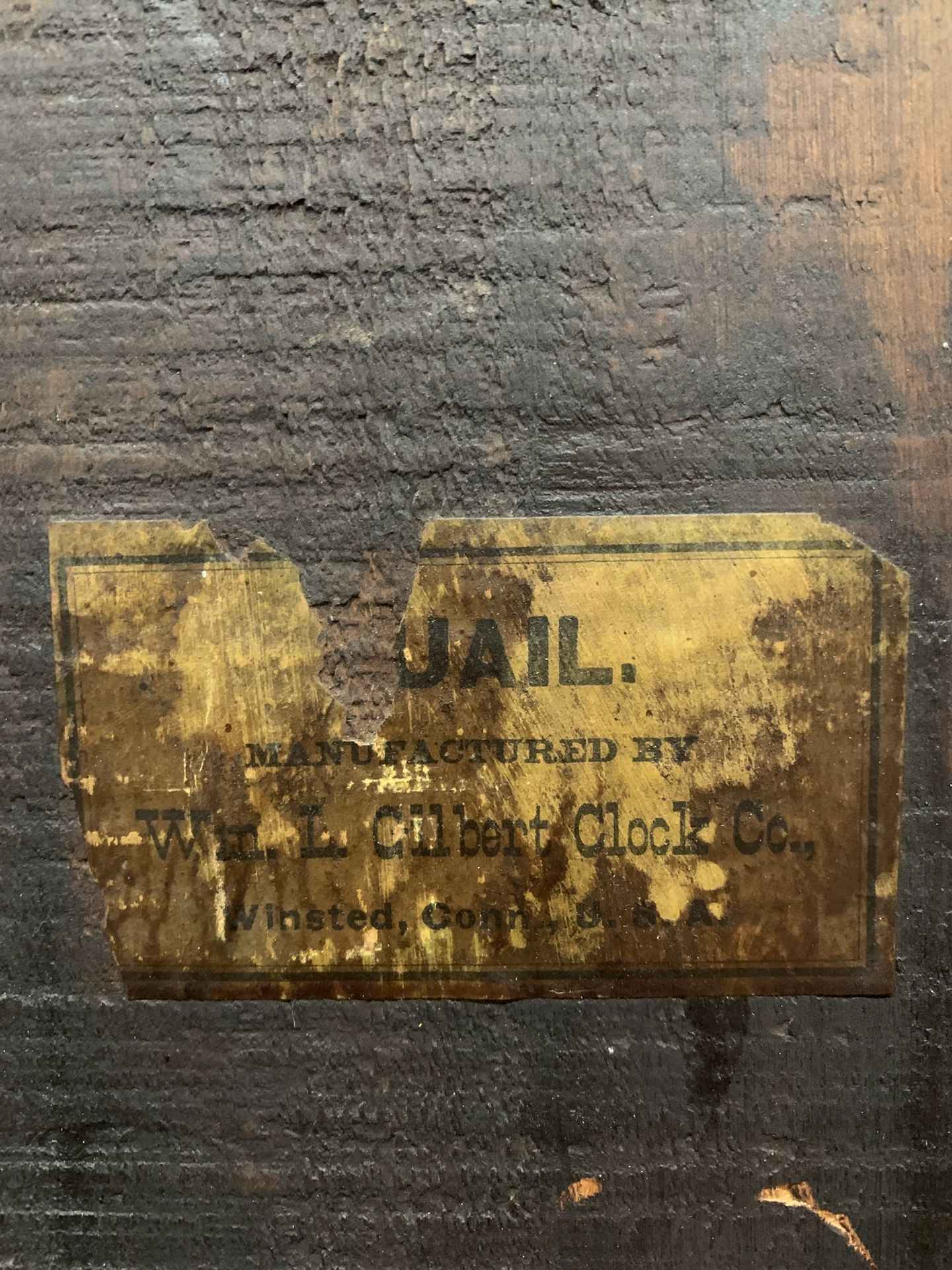 Wm. L. Gilbert Clock Co. Quail mantel clock 1890s