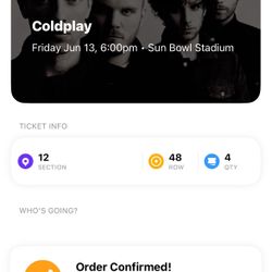 Coldplay Tickets 