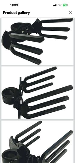 Universal Swivel Wakeboard Tower Rack - Black 6061 Aluminum, Fits 2 Boards, Boat Tower Accessories, Secure Bungee, Rubber Inserts, Adjustable Clamp Si