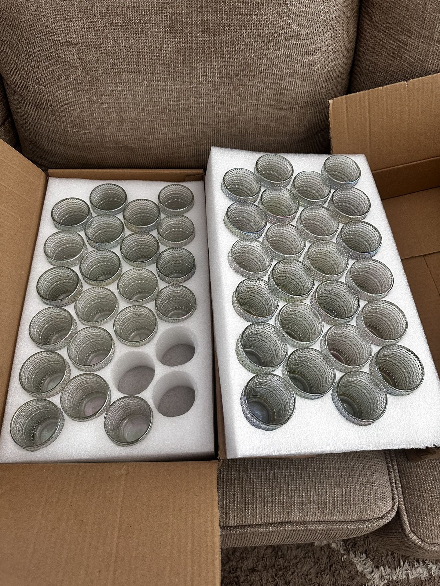 Iridescent Votive Candle Holders