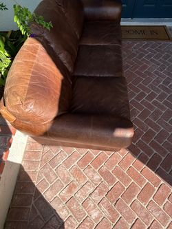 Leather coach