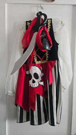 Disneyland girls MD 7-8 child size pirate dress