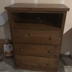 Three Drawer Small Tv Dresser