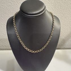 14k Yellow Gold Rolo Chain 