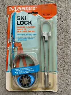 Vintage Master Ski Lock kit, #859, 1960's