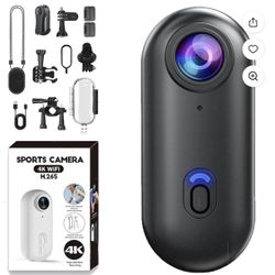 Treklon POV Camera, Stallion Frames Body Camera, Stallionframes 4K Thumb Action Cameras, Mini Handsfree Bodycam with Audio and Video Recording wearabl