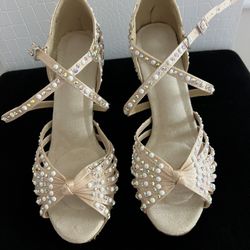 Rhinestones Ballroom Dance Shoes 6.5