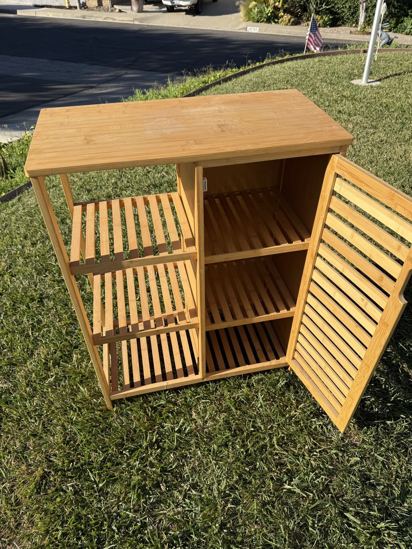 Bamboo Shelving Unit