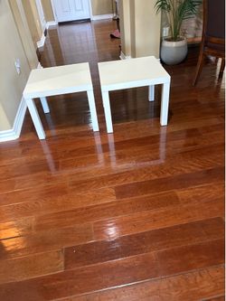 White small tables
