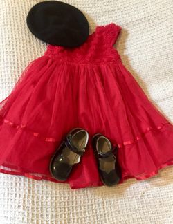 NWOT 4T Marmalata Red Tulle Layer Dress