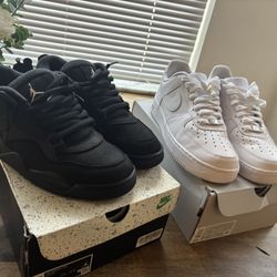 Airjordan 4 Rm size 9, Air force 1 size 9. Excellent condition used 