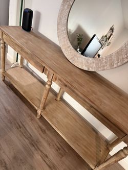 Everett Long Wood Foyer Table