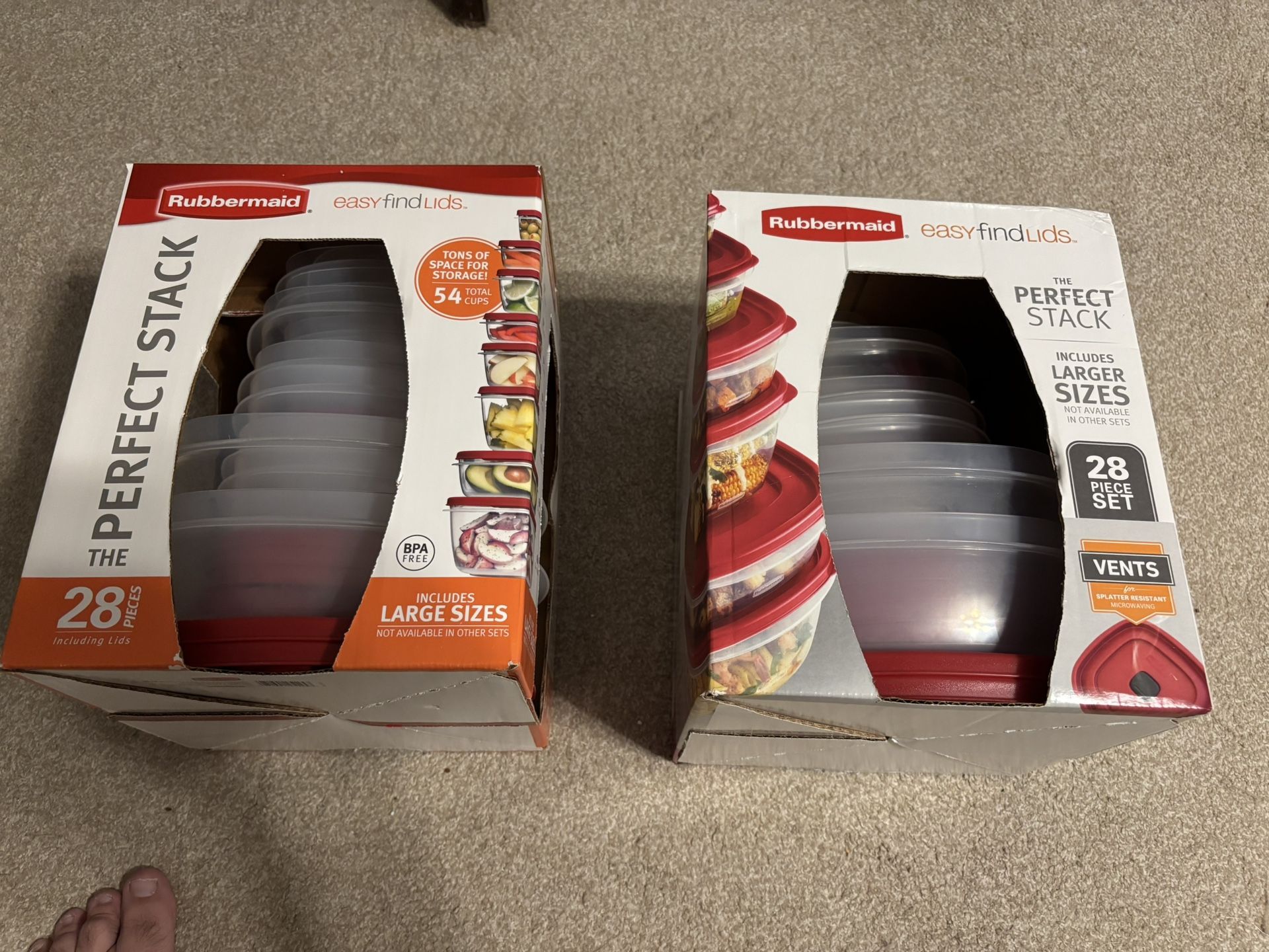 Rubbermaid Food Storage Containers (2)