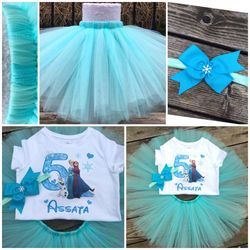 Frozen tutu outfit