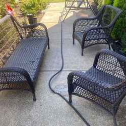 Three-piece outdoor furniture