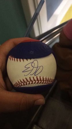 Eric Gagne autographed baseball