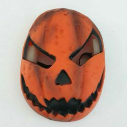 Scary Pumpkin Halloween Mask Jack O Lantern

