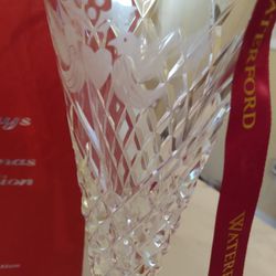 Waterford Crystal Flute .. The 12 Days Of Christmas Collection. Limited Edition PLEASE READ ENTIRELY. This Is NOT Free